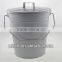 Homeware With Lid Matte Black Metal Waste Bin