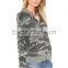 OEM Service Cheap Slim Fit Women Plain Camouflage Printed 80 Cotton 20 Polyester Hoodies With Hidden Pockets 2017