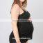 Custom Women Black Loose and Comfortable 100% cotton Maternity Singlet