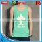  china custom wholesale polyester screen printed women tank tops fancy ladies sleeveless tops latest design