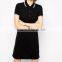 2015 women fashion short sleeve Polo Shirt Dress