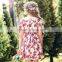 S60716B Children's Short Sleeve Flower Dress Baby Girl Beautiful Princess Dress