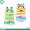 Cute Cartoon Sleeveless Baby Boy Clothing 2pcs