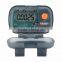 Pedometer - has laser-tuned pendulum movement, unit flips down for easy viewing and comes with your logo