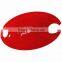 USA Made Party Plate - holds hot or cold foods, safely carries a stemmed wine glass, plastic cup or 12 oz. beverage can