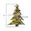 Cheap 3cmx2.3cm Christmas tree Green Two Holes Wood Button in Bulk
