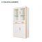 2 tier cardboard storage locker metal furniture/combination storage cabinet glass door
