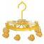 Cute hanger with 8 clips decorative kids cartoon clothes hanger