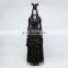 Punk Rave gothic victorian black lace neck-corset collar head-piece S-219