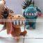 low price wholesale bucktooth donkey cute plush toy keychains