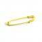 Bright yellow finished fashion skirt pin 2.0mm*76mm