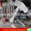 Outdoor giant life size dinosaur skeleton replicas