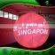 Sphere Red Inflatable Solar Led Lights Ball , Circular LED Light , Hanging Led Lights Balloon