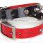 Hotest Sell Crystal PUNK leather Dog Products pet collar pitbull spiked leather dog collar