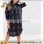 Multifunctional Fat Girl Causal Dress Printed Shirt Dress Clothes Women Dress