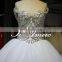 2015 Gorgeous diamond-encrusted exquisite pattern wedding dress/ball gown with hazy veil