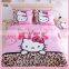 ready goods environmental protection king size baby 3d cat print kids sheets bedding set