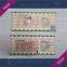 Perforation silver hologram foil embossing gift coupon ticket