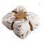 100% polyester sherpa flannel blanket two sides brushed cozy fleece throw