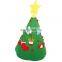 Wholesale diy felt christmas wall tree with ornaments