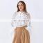 TWOTWINSTYLE Women's Blouse Lantern Long Sleeve Loose Female Vitntage Shirt Patchwork Ruffle