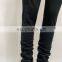 Custom logo Women winter heavier poly brushing inside stacked sweat pants jogger pant