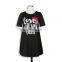 2019 black Mom and Daughter Dress Love Letter Print Mini Dress Family Matching Clothes Mother Daugher Dresses Family Look