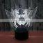 Unicorn Heart 3D LED Night Light Cartoon Lamp 7 Color Change Children Bedroom Beside Sleeping Lighting Baby Gift