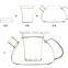 700ml Glass Tea Pot,High Temperature Resistance