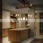 Restaurant loft natural wooden vintage hemp rope pendant lamp Industrial chandelier light