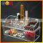 Multi-room clear acrylic cosmetic display racks