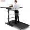 Folding thin fitness treadmill with desk adjustable and electric walking treadmill, walking dc motor for treadmill