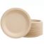 7 inch 18cm Customized green disposable sugarcane tableware ECO FRIENDLY Biodegradable Compostable Disposable Dinner bagasse round Plates for any party