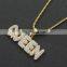 Popular Hiphop Custom Name Necklace Jewelry Temperament English Letter Chain Necklace Silver Plated Jewelry Women