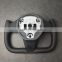 Custom Car Accessories Carbon Fiber Leather Auto Steering Wheel For Tesla Universal Series