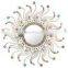 Living Room Metal multiful jewelry Wall Decoration Embossed Border Accent bathroom Mirror