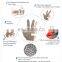 304L Stainless Steel 3 Fingers Chain Mail Ring Mesh Gloves for cutting machine chainsaw