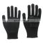 Hppe Black Sandy Nitrile Coated Gloves Level 5 Cut Resistant Gloves Impact Gloves for Police