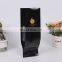 Custom Heat Seal Aluminum Foil Glossy Quad Seal Plastic Pouch Coffee Bean Plastic Packaging Bag with One Way Valve