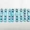 Swiss Blue Topaz 6x6 mm Round Cabochan