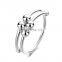 Best Quality Copper Anti Beaded Resizable Adjustable Sterling Silver Anxiety Fidget Ring