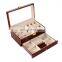 Manufacturer's spot paint baking wooden double-layer Watch Jewelry Box double-layer drawer glasses storage  watch storage box