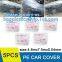 Disposable Plastic Car Cover with Elastic Band Medium Size, Kit De Protection, Car Clean Kit, car protection disposable
