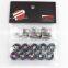 AUSO 10pcs CNC Multicolor JDM Aluminum Anodied M6 Modified Hex Bolt Car Fender Washer With Bolt