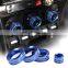 Suitable for 17-20 Subaru BRZ/Toyota 86 air conditioning rear view adjustment knob cover alloy blue 4-piece set