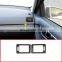 Carbon Fiber Style ABS For Mercedes benz C Class W204 2007-2010 Car Dashboard Air Conditioning Vent Frame Trim Accessories 2pcs