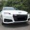 Front Bumper with Grill For Audi A4 S4 B9 Car Bodykit for Audi A4 S4 B9 Car bumper for Audi A4 S4 B9 2017 2018 2019