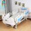 Plastic Headboard Guardrail Clinic Medical Furniture Home Care 5 Function Electric Hospital Nursing Bed for ICU Patients