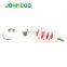 JOHNCOO Copper Spoon Metal Lure 3.2g 3.0g Colorful Spoon Bait Fishing Lure Trout Single Hook