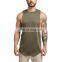 Custom design two tone gym tank top fitness wear stringer vest for men